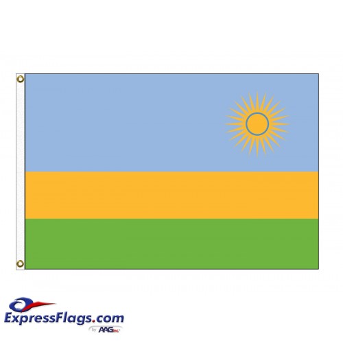 Rwanda Nylon Flags (UN Member)RWA-NYL