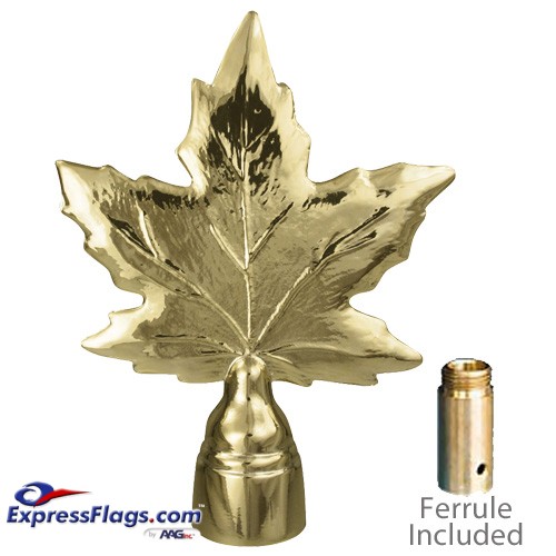 Metal Maple Leaf Ornament for Indoor Display Flagpoles050167