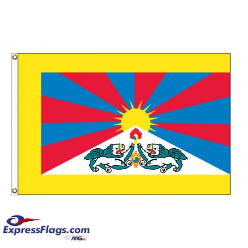Tibet E-Poly Flags - 3  x 5034108