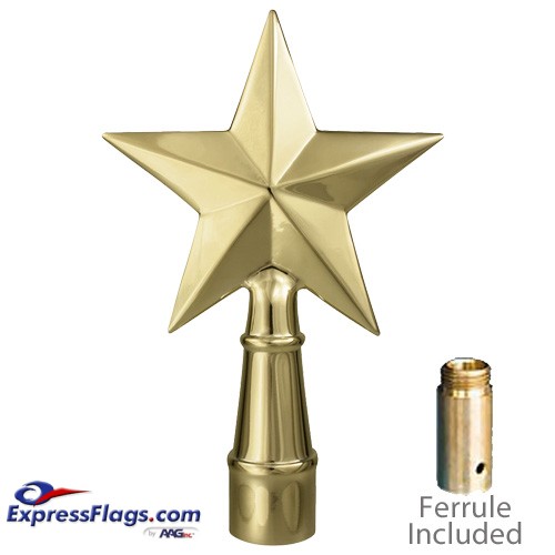 Metal Texas Star Ornament for Indoor Display Flagpoles050150