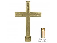 Metal Passion Cross Ornaments for Indoor Display Flagpoles