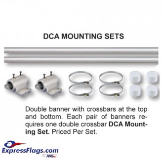 Double Banner Pole Mounting SetsDCA
