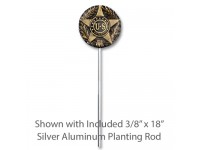 U.S. Military Memorial Grave Markers with Planting Rod