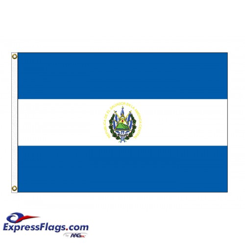 El Salvador Nylon Flags - (UN, OAS Member)SLV-NYL