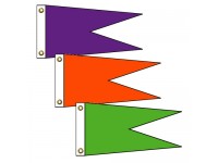 Angle Burgee Solid Color Nylon Flags