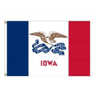 Nylon Iowa State Flags