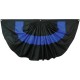 Nylon Pleated Thin Blue Line Fan 3' x 6'