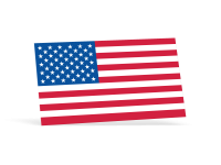 American Flag Decals - 2-1/4 in x 4 in