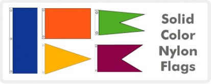 Nylon Flags - Solid Colors