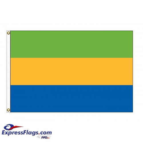 Gabon Nylon Flags (UN Member)GAB-NYL