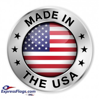 6in x 9in No-Fray Cotton U.S. Stick Flags - No Tip (12 pack)010222-12