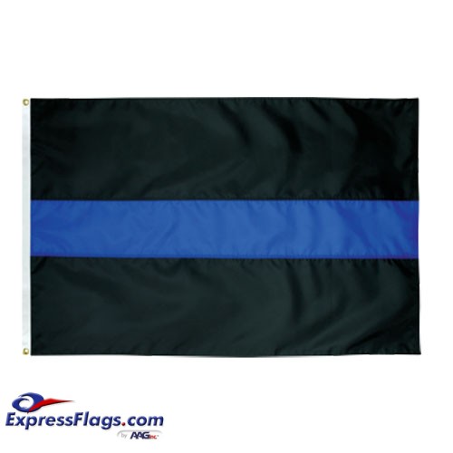 Thin Blue Line Flag - 3  x 5  Endura-Nylon070474
