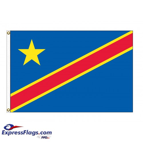 Congo Democratic Republic Nylon Flags  (UN Member)COD-NYL