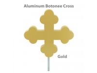 Botonee Cross Outdoor Flagpole Ornaments - Gold Finish