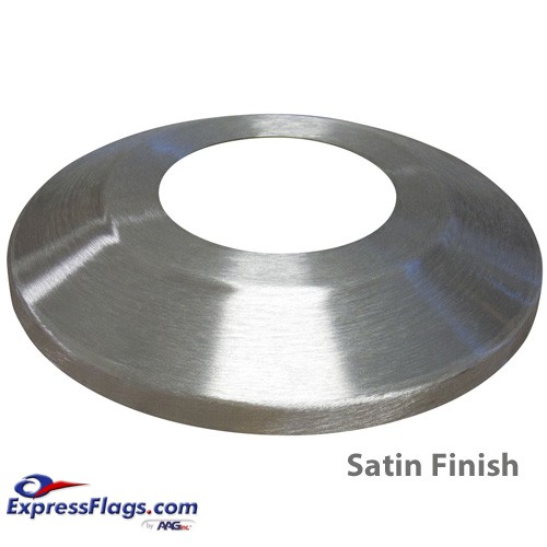 Standard Profile Aluminum Flagpole Flash Collars - Satin FinishSPAC-S