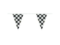 Checkered Pennant Strings - 12in x 18in Triangle Pennant