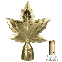 Metal Maple Leaf Ornament for Indoor Display Flagpoles