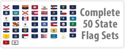 State Flags - 50 Flag Complete Sets