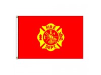 Fire Department Flag - 3' x 5' Endura-Nylon