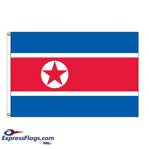 Korea, North Nylon Flags (UN Member)PRK-NYL