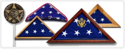 Memorial Flag Cases & Grave Markers