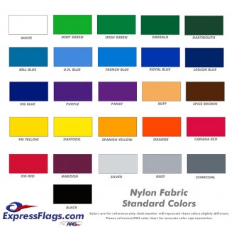 Rectangle Solid Color Nylon FlagsNY-R