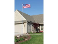 25 ft. Special Budget Aluminum Flagpole (0.125) - 4 Section External Halyard 