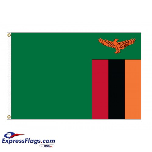 Zambia Nylon Flags (UN Member)ZMB-NYL
