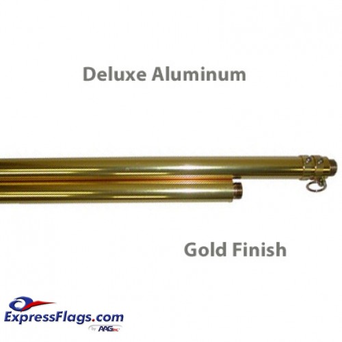 Deluxe Aluminum Indoor Poles - Gold FinishP-G