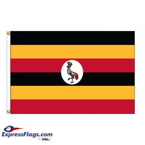 Uganda Nylon Flags  (UN Member)UGA-NYL