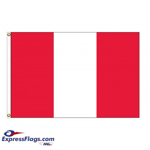 Peru Nylon Flags (No Seal)PER-NYL-2