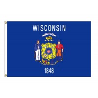 Nylon Wisconsin State Flags