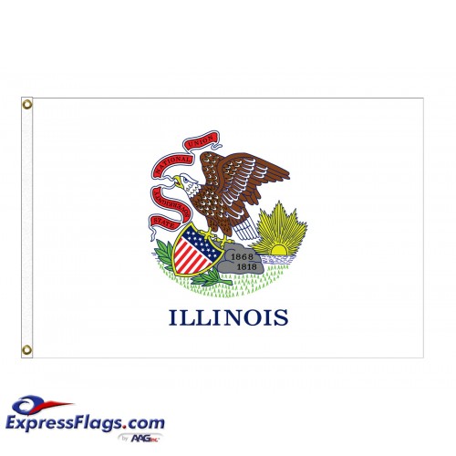 Poly-Max Illinois State FlagsIL-PM